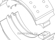 3054012600 Колодка тормозная SAF  367х180 SKRS9037