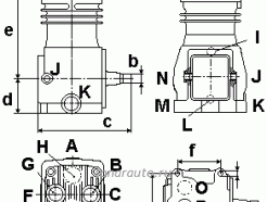 4123520260 Компрессор MB Axor OM457 (1цил.) 1