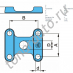 Пластина рессорная F120 LB 125x150/26H33 BO_25.5 BPW