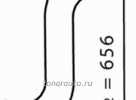 66214 Труба глушителя RVI Premium (до 2006г)  средняя
