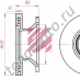 Диск тормозной SMB о.н.M069018, 449445, M20013501, M200135 MARSHALL