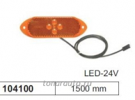 Фонарь габаритный /жёлтый/ кабель 1500mm LED 104100 VIGNAL