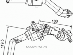9XL351328161 Кран отопителя MB 814