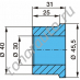 Втулка полурессоры подвески BPW
