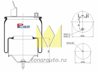 Пневморессора VOLVO (со стальным стаканом) о.н.20427804