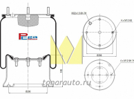 Пневморессора DAF, SCANIA, VOLVO (со стальным стаканом) о.н.1384273