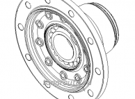 3307305603 Ступица колеса SAF B9-22K01 в сборе (дисковый тормоз)