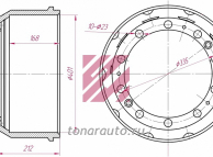 Барабан тормозной MAN о.н.81501100231 MARSHALL