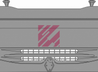 Панель передняя с решеткой радиатора белый пластик SMC Renault о.н.5010301971 MARSHALL