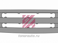 Решетка радиатора нижняя белый пластик SMC SCANIA о.н.1536807 MARSHALL