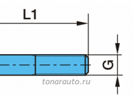 Болт крепления амортизатора подвески прицепа М20х150-8.8 BPW