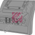 Крыло заднее часть задняя черный пластик Renault о.н.5001856195 MARSHALL