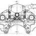 Суппорт тормозной левый WABCO PAN22-1 SCB 1110435 SCHMITZ CARGOBULL