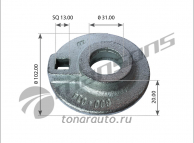 600034 Шайба эксцентриковая SAF Intradisc (тип подвески "IO", "IU") 1