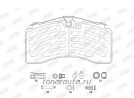 2925305390 Колодки тормозные 29061 (MB Actros, Scania 4s) ProTecS качество оригинал Knorr